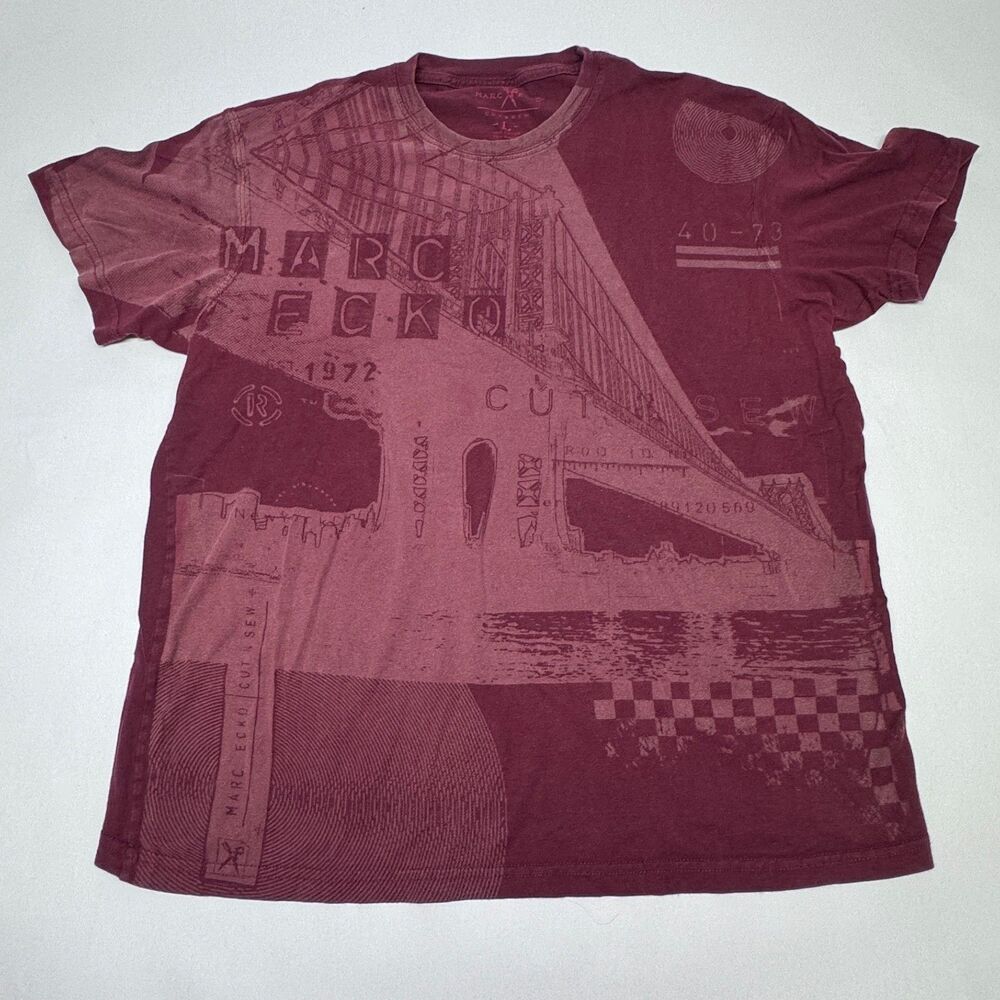 Marc Ecko Cut & Sew Tee T-Shirt Faded Grunge 90s Y2K Vibes